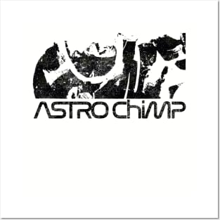 Astro Chimp Worm Logo Posters and Art